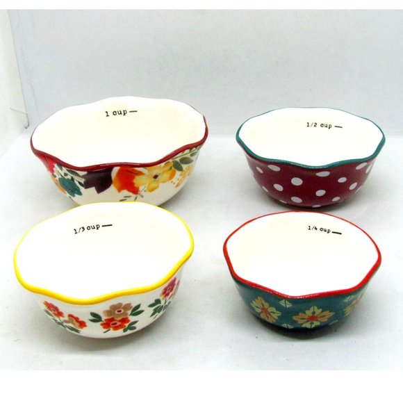 Pioneer Woman Other - Pioneer Woman Timeless Floral 4 Pc Measuring Bowls